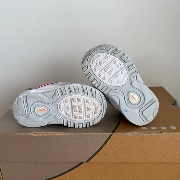 Nike Air Max 97 ‘Pinksicle/Summit White Toddler Sneakers- SZ 5 C - Picture 12 of 13